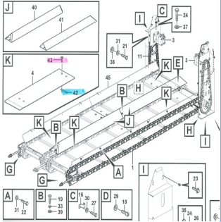 Alta Qualidade VOE17253552 Kit de serviço de peças de transporte ABG6820C Kit de desgaste de transportador ABG7820D