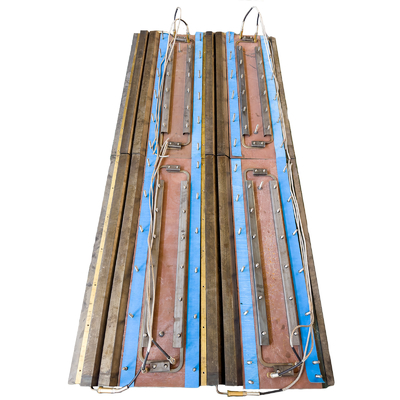 VDT-V88 Kit de aquecimento elétrico de chapa fogão Kit de chapas de chapa Quadrilha dupla de 2 lâminas para pavimentador de asfalto 80873870