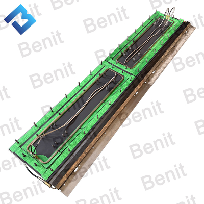 Kit de placas de revestimento de secção intermédia Asfalto Paver Peças sobressalentes Sistema de revestimento