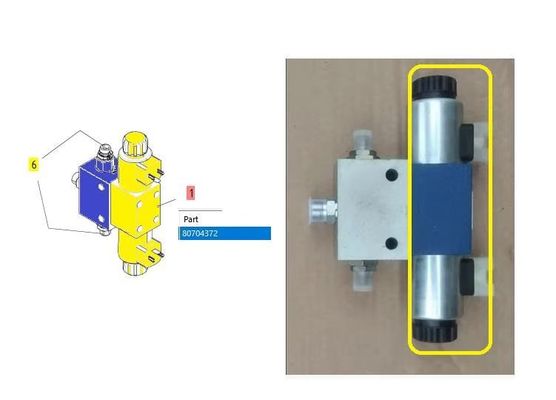 80704372 cilindro de nivelamento de parafusos válvula solenoide Rexroth R900561286 para construção rodoviária de alta qualidade da série