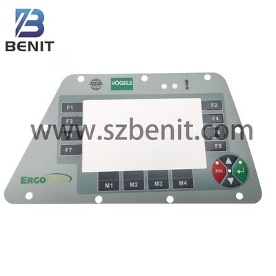 VGL Plus Paste Control Panel Sticker Main Console Button Panel Film para peças de pavimentador de asfalto