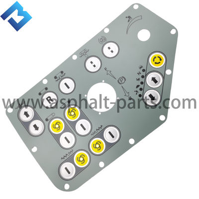 VGL Plus Paste Control Panel Sticker Main Console Button Panel Film para peças de pavimentador de asfalto