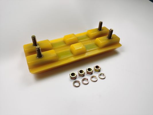 2411112 Bloco de borracha de poliuretano / Máquina de fresagem de calçados de pista Peças sobressalentes 3 costelas Para construção rodoviária W205/W2000