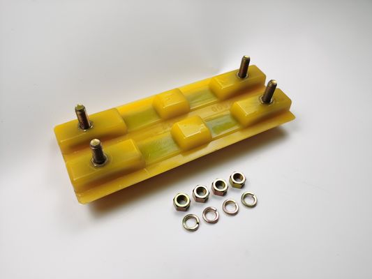 2411112 Bloco de borracha de poliuretano / Máquina de fresagem de calçados de pista Peças sobressalentes 3 costelas Para construção rodoviária W205/W2000