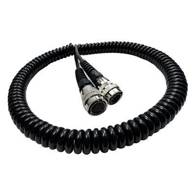 2028733 Cable de dados / Cable espiral 5-pin - 8-hole Asfalto Paver Sistema elétrico para construção de estradas de nível Meter
