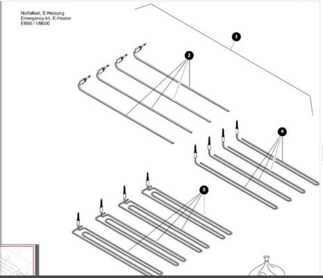 Rodas de aquecimento para pavimentadores de asfalto V6000 Número de peça 615300201