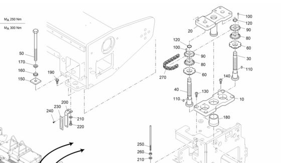 AB500-3TV Peças de substituição para pavimentadores de asfalto para melhorar a eficiência da pavimentação