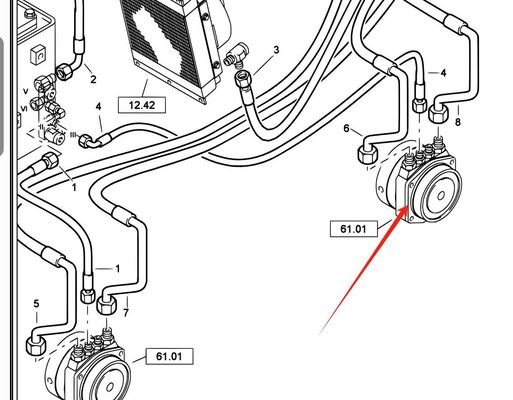 05819031 Redutor de engrenagens para caminhadas BW138AC Redutor de viagem para rolos rodoviários BOMAG