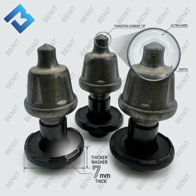 Benit W2000 Milling Teeth M7-20 7mm Thicker Washer Road Milling Machine Picks 2800878 2642530