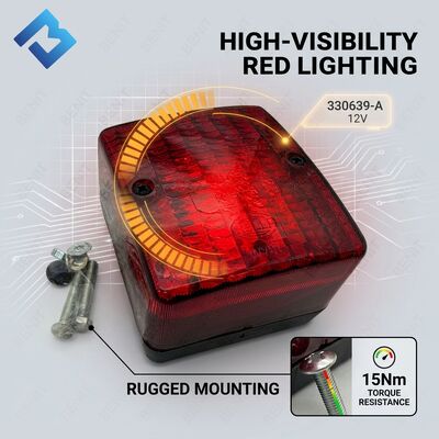 Peças de Máquina de Rolo Compactador HD216 330639 12V Lanterna Traseira Montagem de Luz
