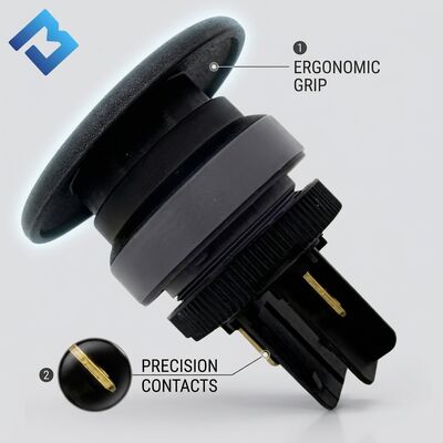 2112465 Comutação Botão de cogumelo de 24 V Para máquina de fresagem W195 W200